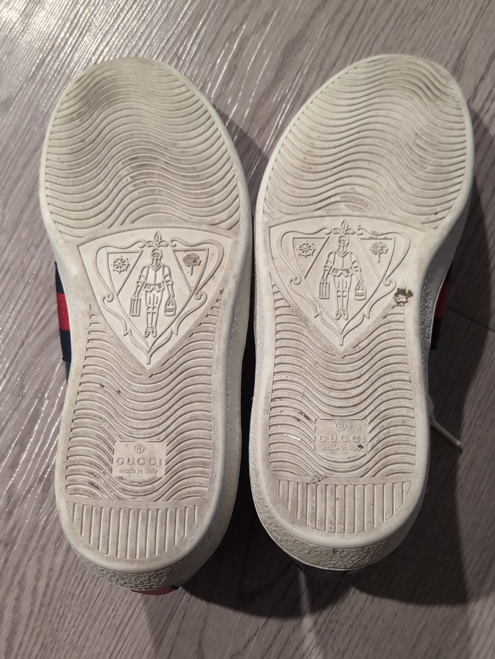 Mens Gucci Ace Metallic Teal Low-Top Sneakers Saturn Patch (Fits 11) - Picture 4 of 7